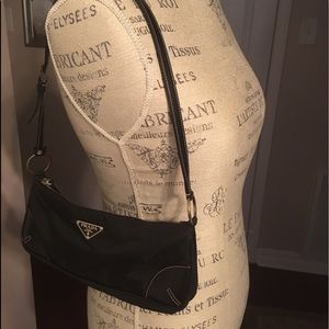 Authentic Prada Sm. Black Leather purse w/ wallet